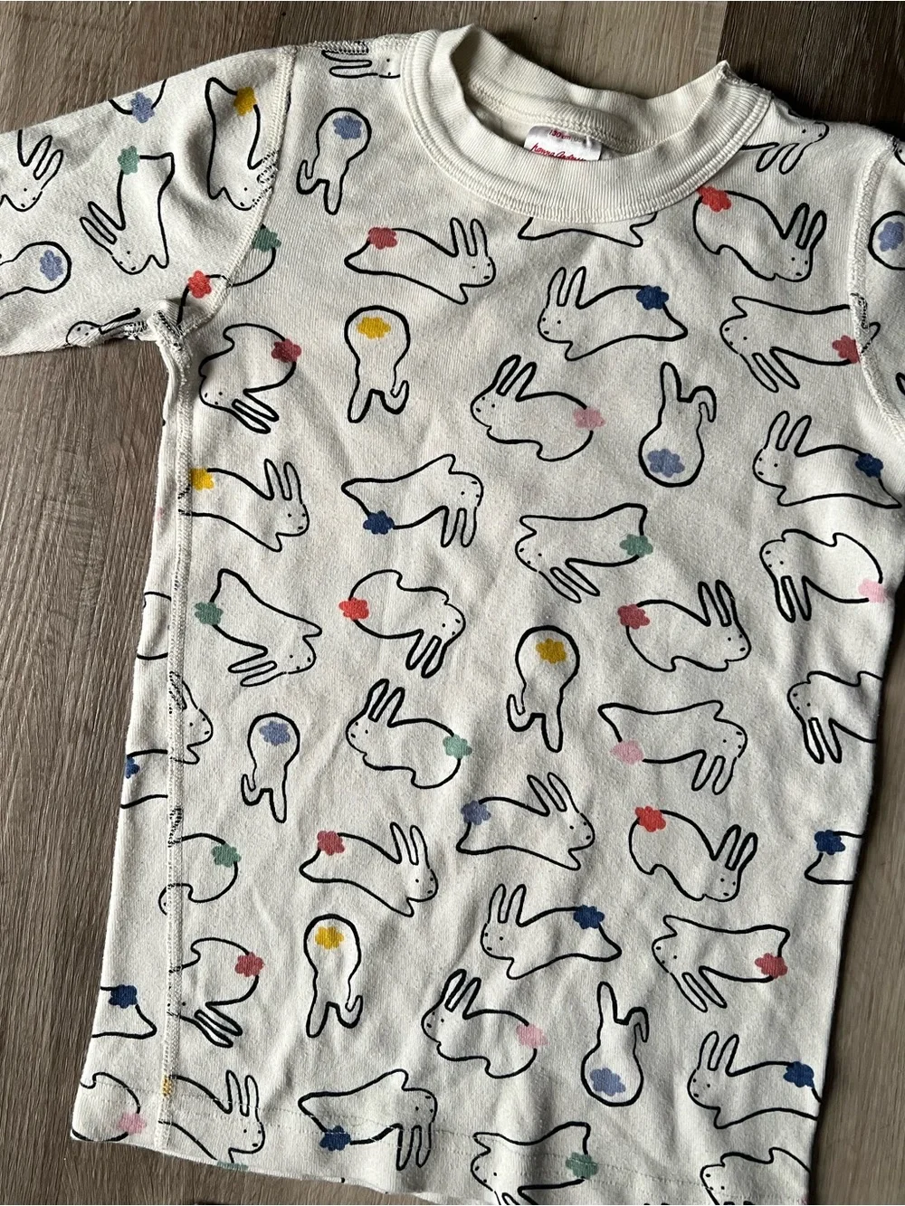 Hanna Andersson Bunny Rabbit Short Pajama Set size 8 100% Organic Cotton